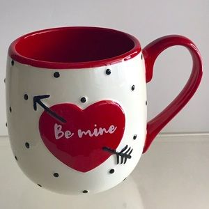 Valentine Heart With Arrow "Be Mine" Large Coffee Mug By LANG Design - NWOT